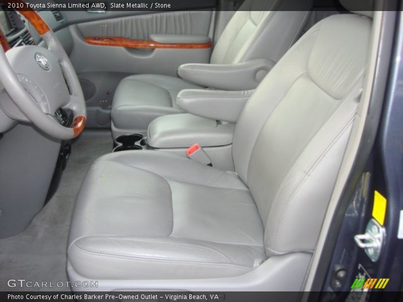 Slate Metallic / Stone 2010 Toyota Sienna Limited AWD