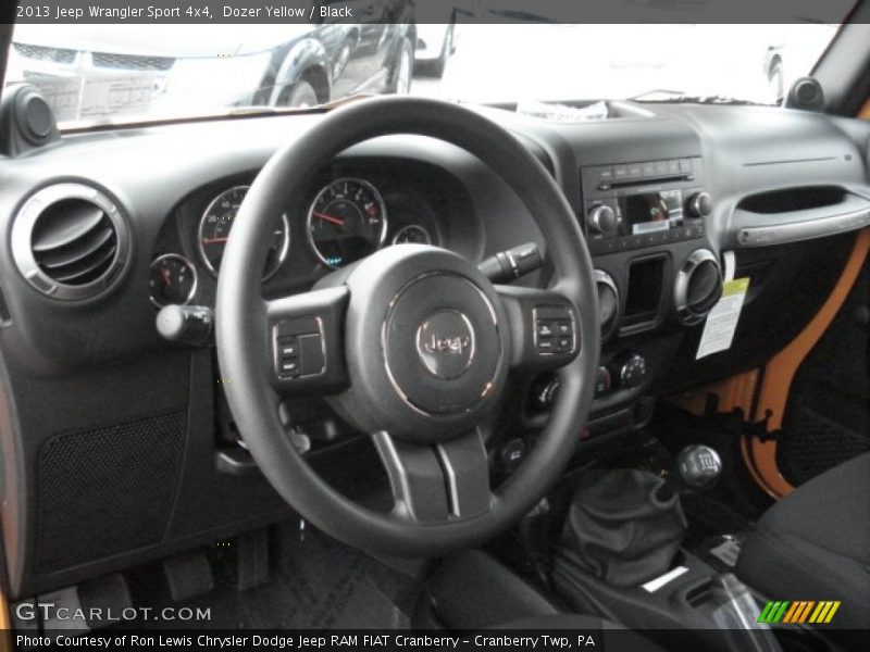 Dozer Yellow / Black 2013 Jeep Wrangler Sport 4x4