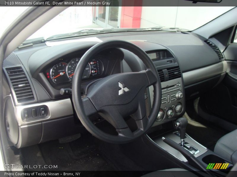 Dover White Pearl / Medium Gray 2010 Mitsubishi Galant FE