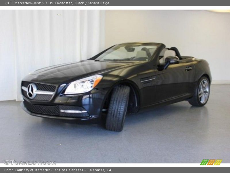 Black / Sahara Beige 2012 Mercedes-Benz SLK 350 Roadster