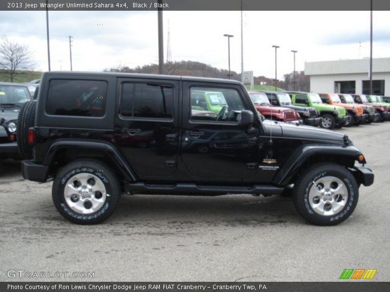 Black / Black 2013 Jeep Wrangler Unlimited Sahara 4x4