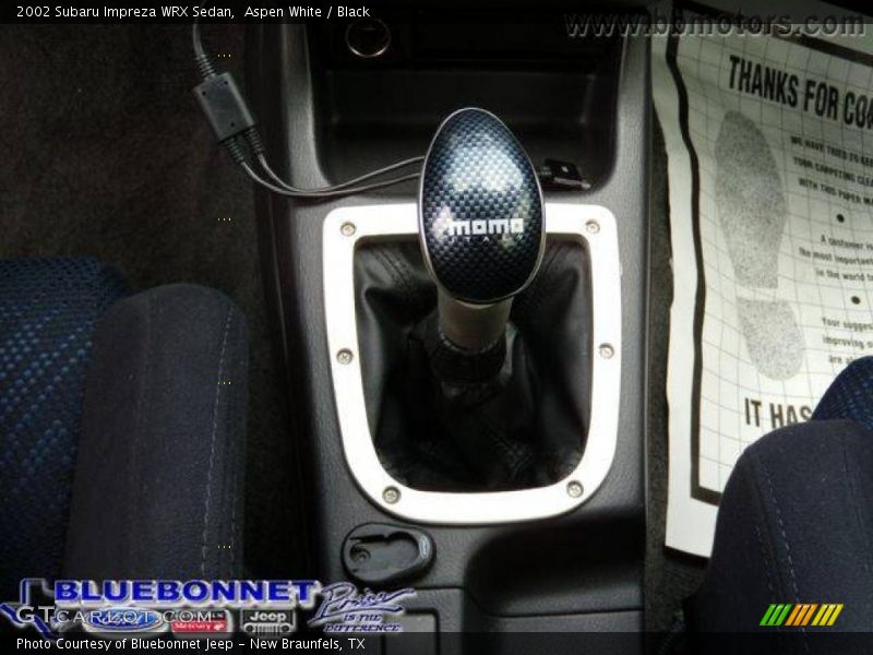 Aspen White / Black 2002 Subaru Impreza WRX Sedan