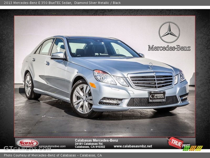 Diamond Silver Metallic / Black 2013 Mercedes-Benz E 350 BlueTEC Sedan