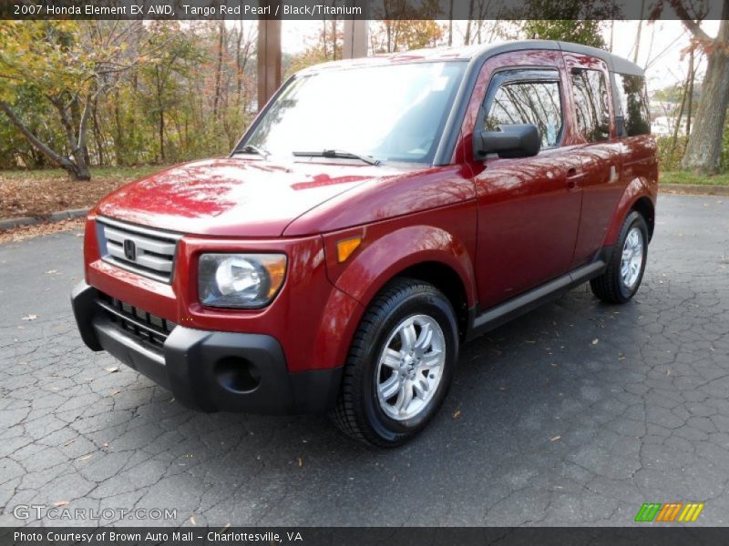 Tango Red Pearl / Black/Titanium 2007 Honda Element EX AWD