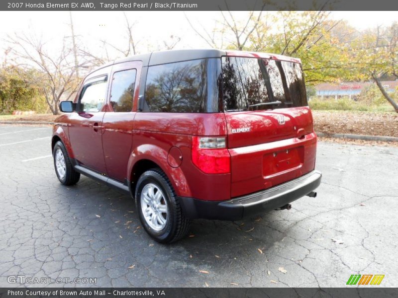 Tango Red Pearl / Black/Titanium 2007 Honda Element EX AWD