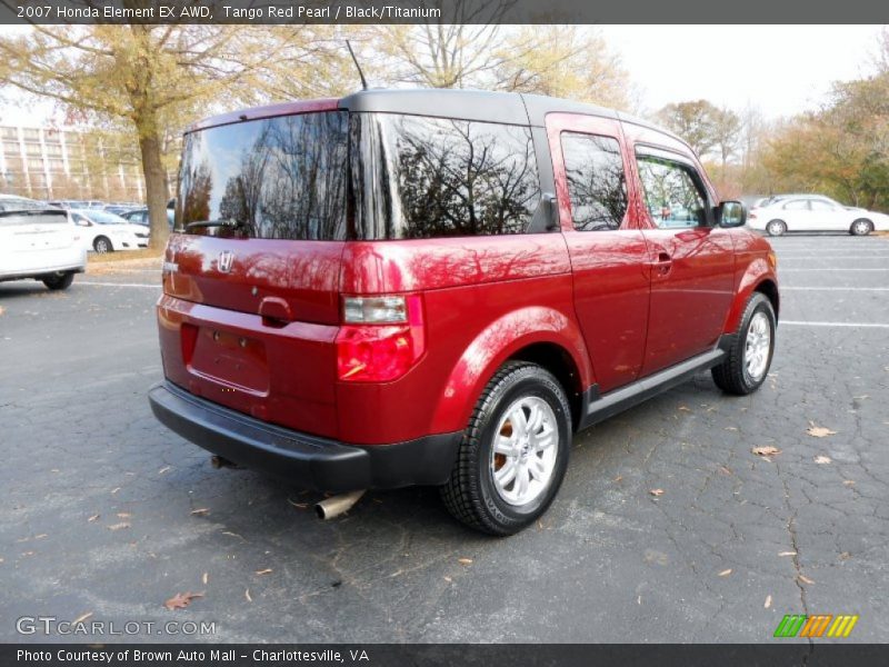 Tango Red Pearl / Black/Titanium 2007 Honda Element EX AWD