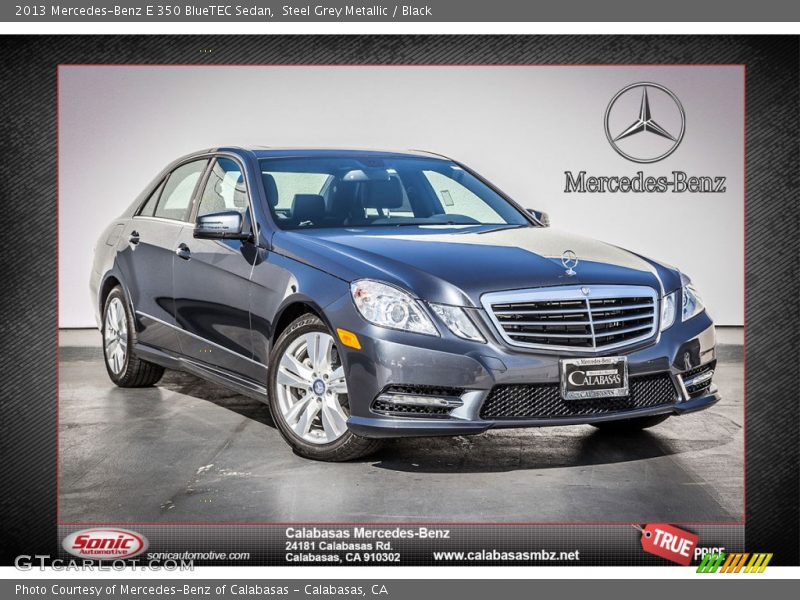 Steel Grey Metallic / Black 2013 Mercedes-Benz E 350 BlueTEC Sedan