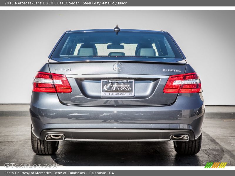 Steel Grey Metallic / Black 2013 Mercedes-Benz E 350 BlueTEC Sedan