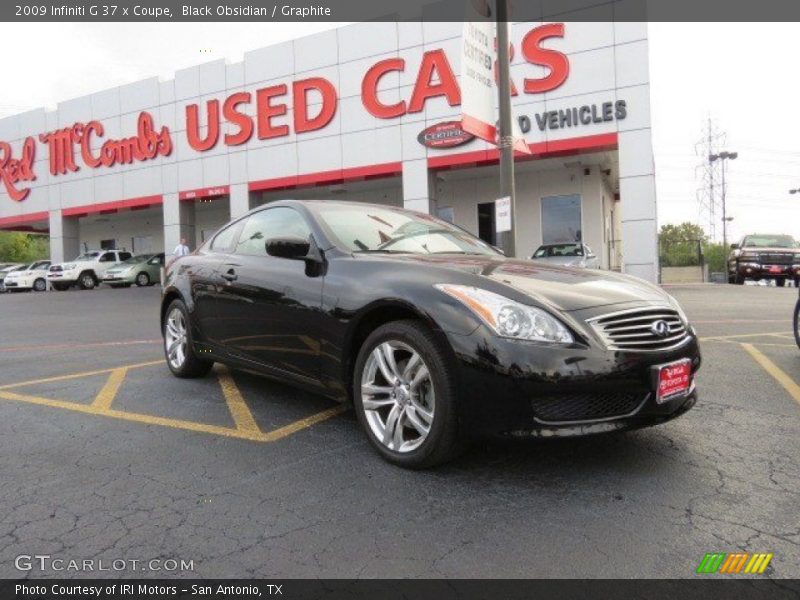 Black Obsidian / Graphite 2009 Infiniti G 37 x Coupe