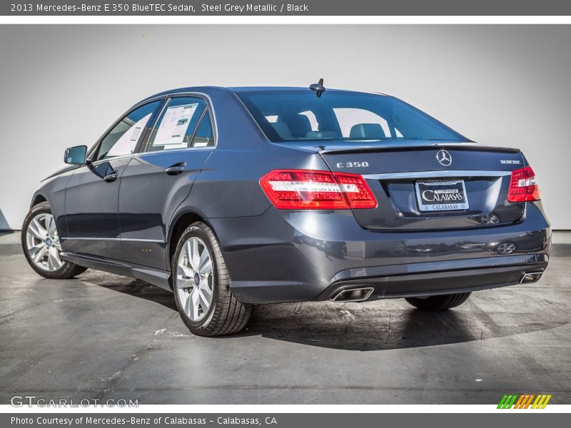 Steel Grey Metallic / Black 2013 Mercedes-Benz E 350 BlueTEC Sedan