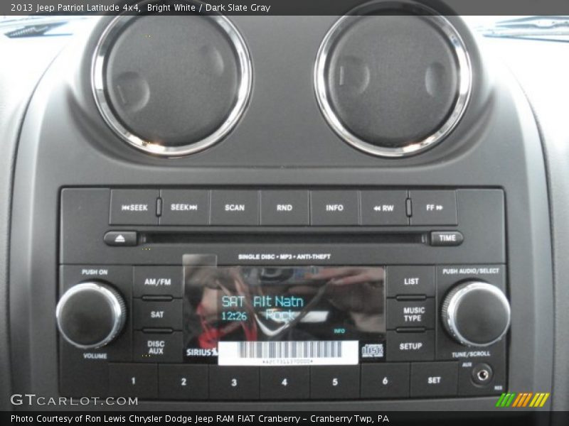 Bright White / Dark Slate Gray 2013 Jeep Patriot Latitude 4x4