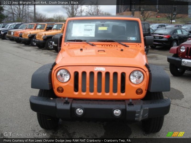 Crush Orange / Black 2013 Jeep Wrangler Sport 4x4
