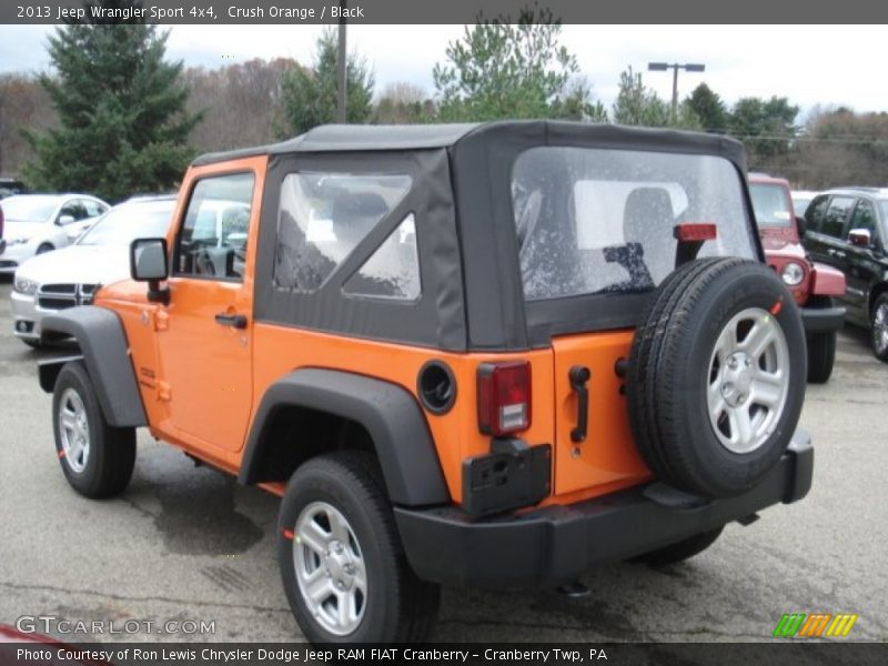 Crush Orange / Black 2013 Jeep Wrangler Sport 4x4