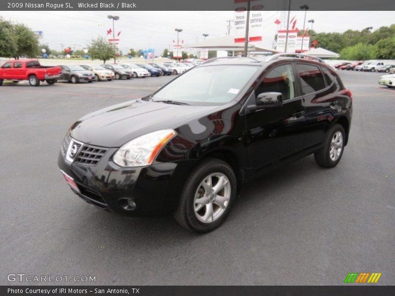 Wicked Black / Black 2009 Nissan Rogue SL