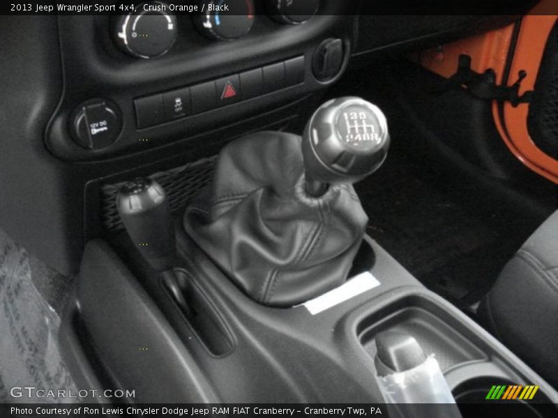  2013 Wrangler Sport 4x4 6 Speed Manual Shifter