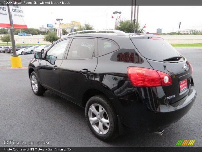 Wicked Black / Black 2009 Nissan Rogue SL