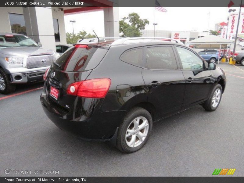 Wicked Black / Black 2009 Nissan Rogue SL