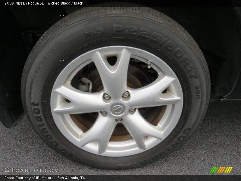 Wicked Black / Black 2009 Nissan Rogue SL