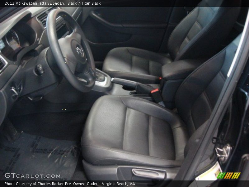 Black / Titan Black 2012 Volkswagen Jetta SE Sedan