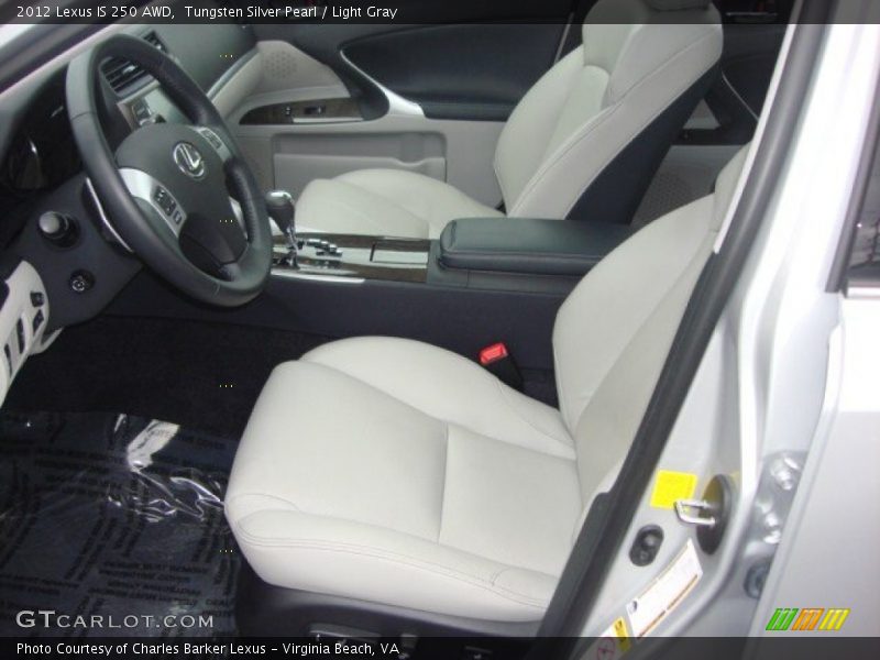 Tungsten Silver Pearl / Light Gray 2012 Lexus IS 250 AWD