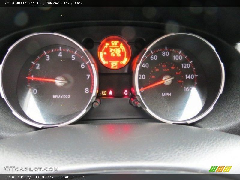 Wicked Black / Black 2009 Nissan Rogue SL
