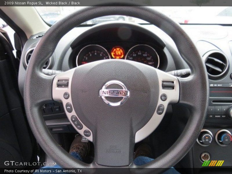 Wicked Black / Black 2009 Nissan Rogue SL