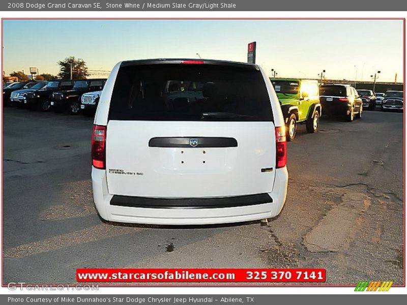 Stone White / Medium Slate Gray/Light Shale 2008 Dodge Grand Caravan SE