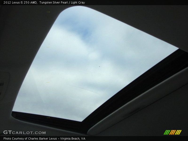 Tungsten Silver Pearl / Light Gray 2012 Lexus IS 250 AWD