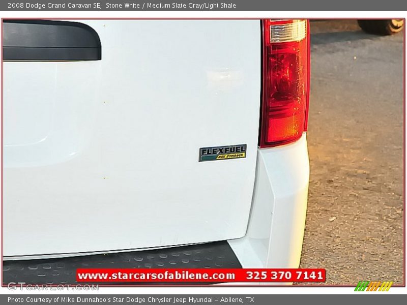 Stone White / Medium Slate Gray/Light Shale 2008 Dodge Grand Caravan SE