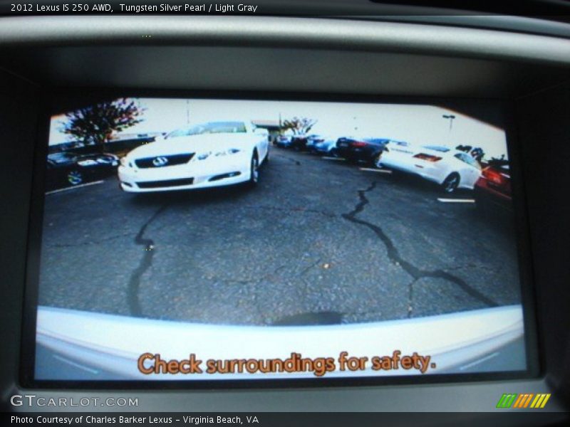 Tungsten Silver Pearl / Light Gray 2012 Lexus IS 250 AWD