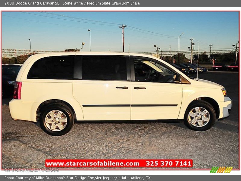 Stone White / Medium Slate Gray/Light Shale 2008 Dodge Grand Caravan SE