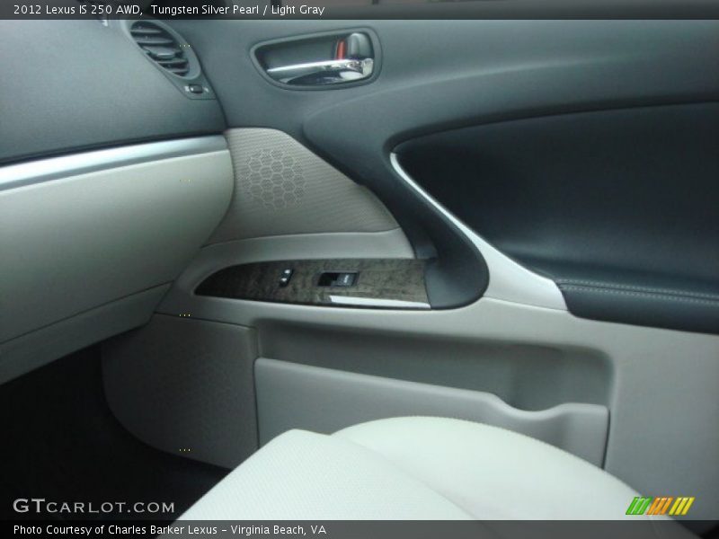 Tungsten Silver Pearl / Light Gray 2012 Lexus IS 250 AWD