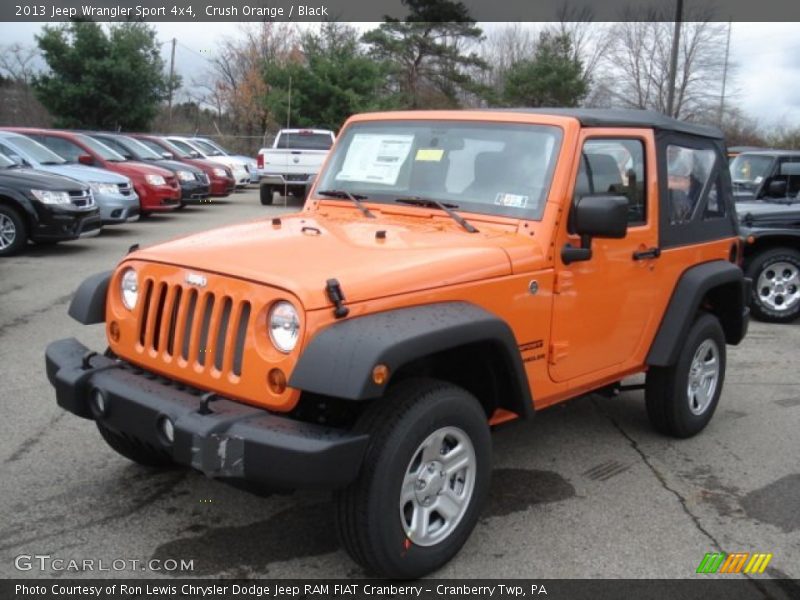 Crush Orange / Black 2013 Jeep Wrangler Sport 4x4