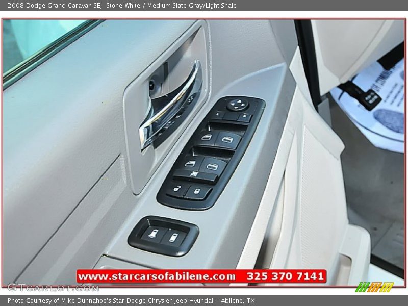 Stone White / Medium Slate Gray/Light Shale 2008 Dodge Grand Caravan SE