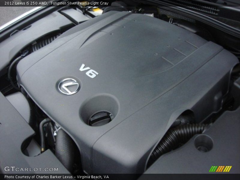 Tungsten Silver Pearl / Light Gray 2012 Lexus IS 250 AWD