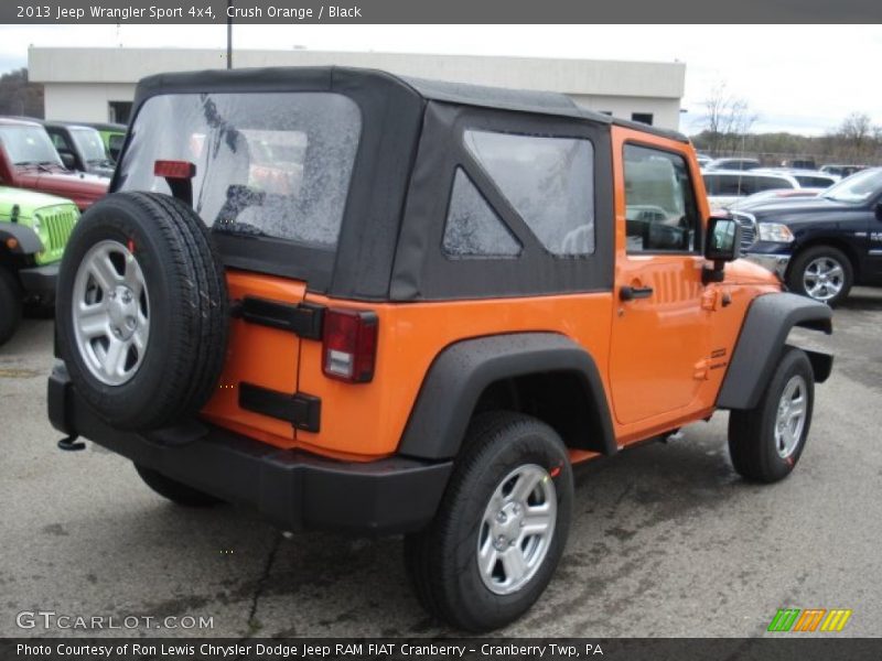 Crush Orange / Black 2013 Jeep Wrangler Sport 4x4