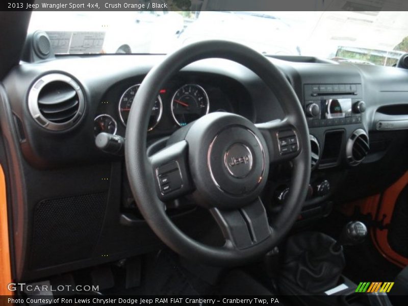 Crush Orange / Black 2013 Jeep Wrangler Sport 4x4