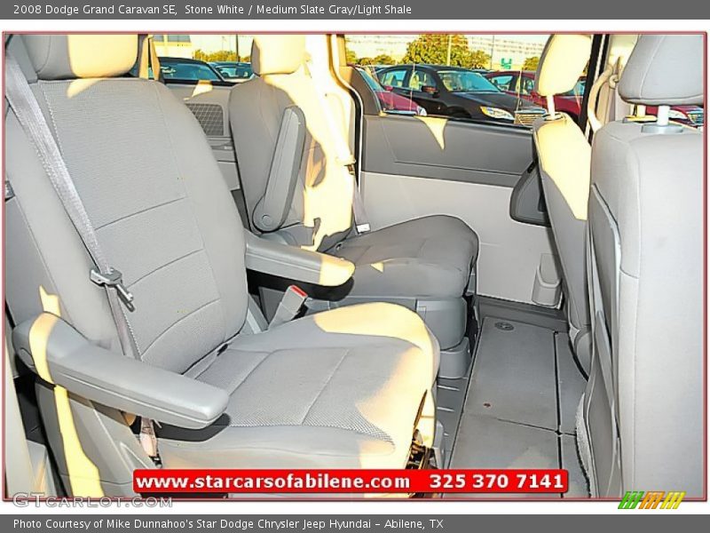 Stone White / Medium Slate Gray/Light Shale 2008 Dodge Grand Caravan SE