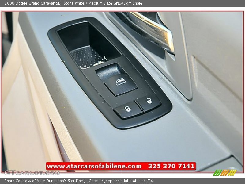 Stone White / Medium Slate Gray/Light Shale 2008 Dodge Grand Caravan SE