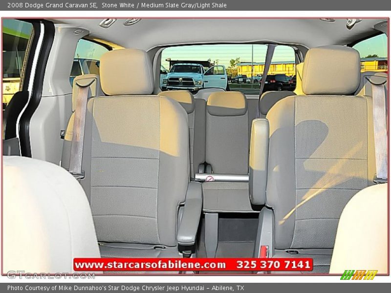 Stone White / Medium Slate Gray/Light Shale 2008 Dodge Grand Caravan SE