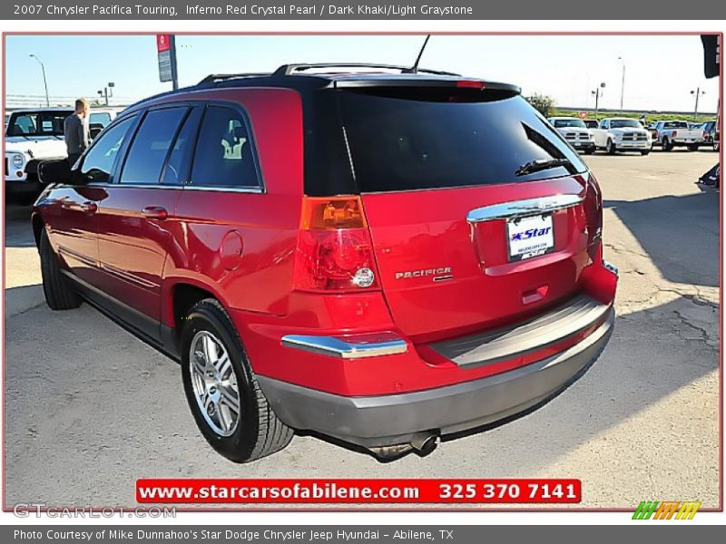 Inferno Red Crystal Pearl / Dark Khaki/Light Graystone 2007 Chrysler Pacifica Touring