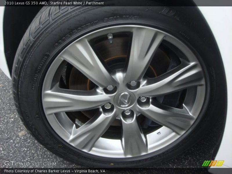 Starfire Pearl White / Parchment 2010 Lexus GS 350 AWD