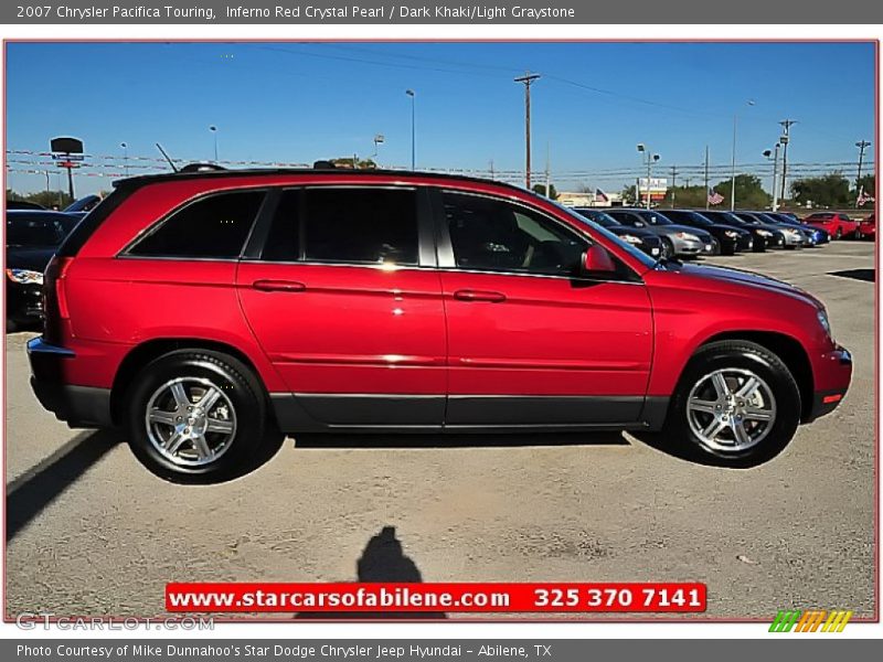 Inferno Red Crystal Pearl / Dark Khaki/Light Graystone 2007 Chrysler Pacifica Touring