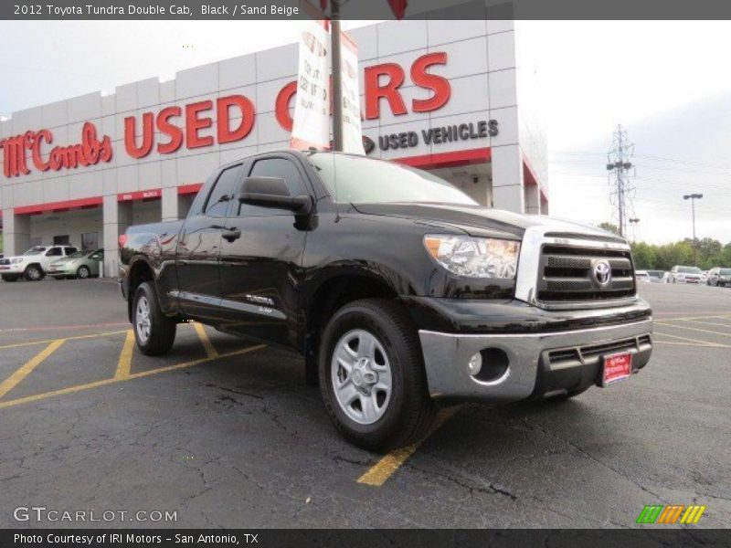 Black / Sand Beige 2012 Toyota Tundra Double Cab