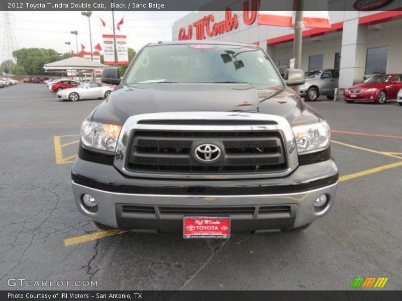 Black / Sand Beige 2012 Toyota Tundra Double Cab