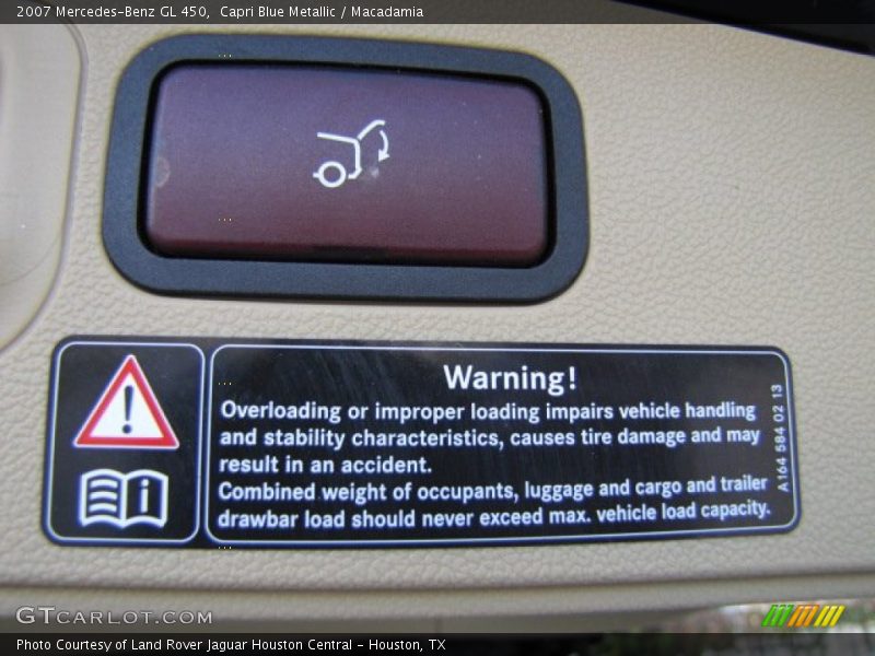 Capri Blue Metallic / Macadamia 2007 Mercedes-Benz GL 450