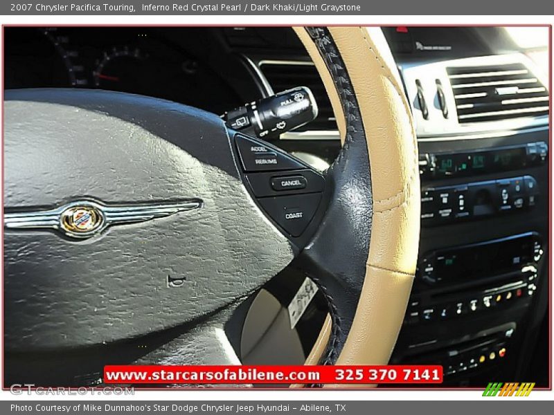 Inferno Red Crystal Pearl / Dark Khaki/Light Graystone 2007 Chrysler Pacifica Touring