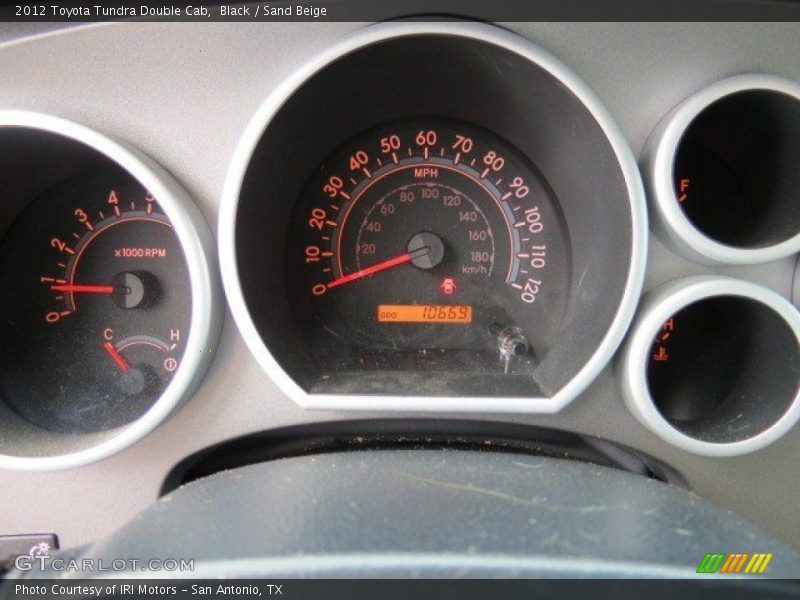 Black / Sand Beige 2012 Toyota Tundra Double Cab