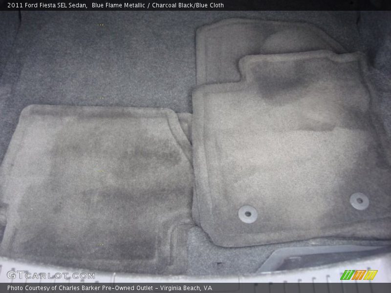 Blue Flame Metallic / Charcoal Black/Blue Cloth 2011 Ford Fiesta SEL Sedan
