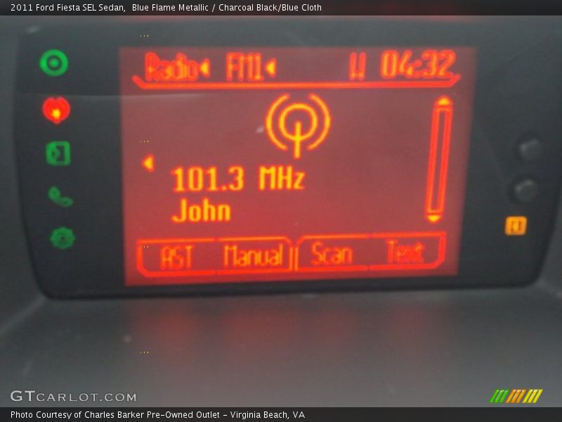 Blue Flame Metallic / Charcoal Black/Blue Cloth 2011 Ford Fiesta SEL Sedan